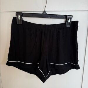 Nordstrom Black Pajama Shorts with White Accents